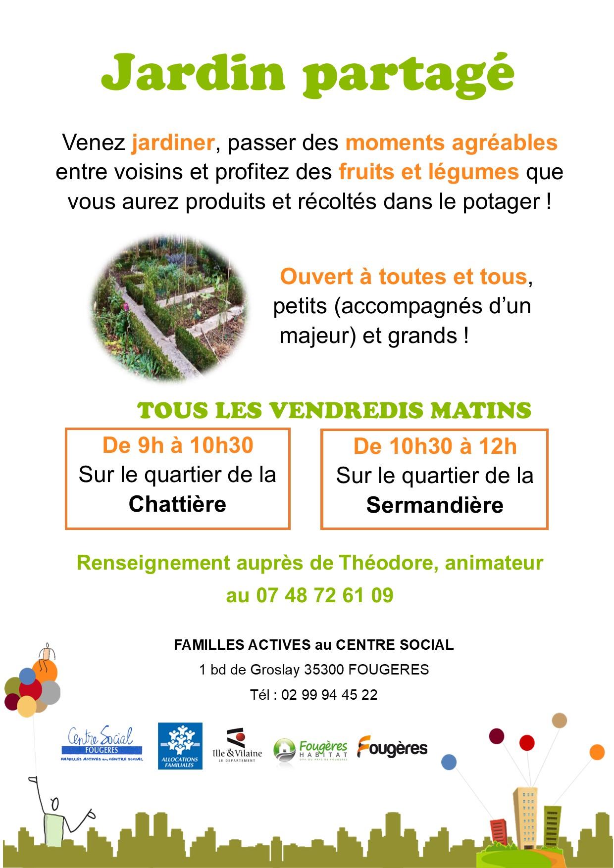 Affiche jardin 2023 chatiere sermandiere