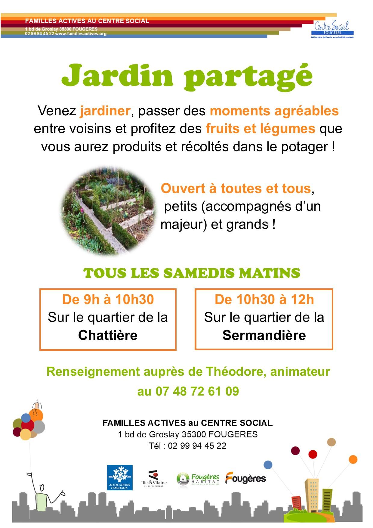 Affiche jardin partage 2023 2024