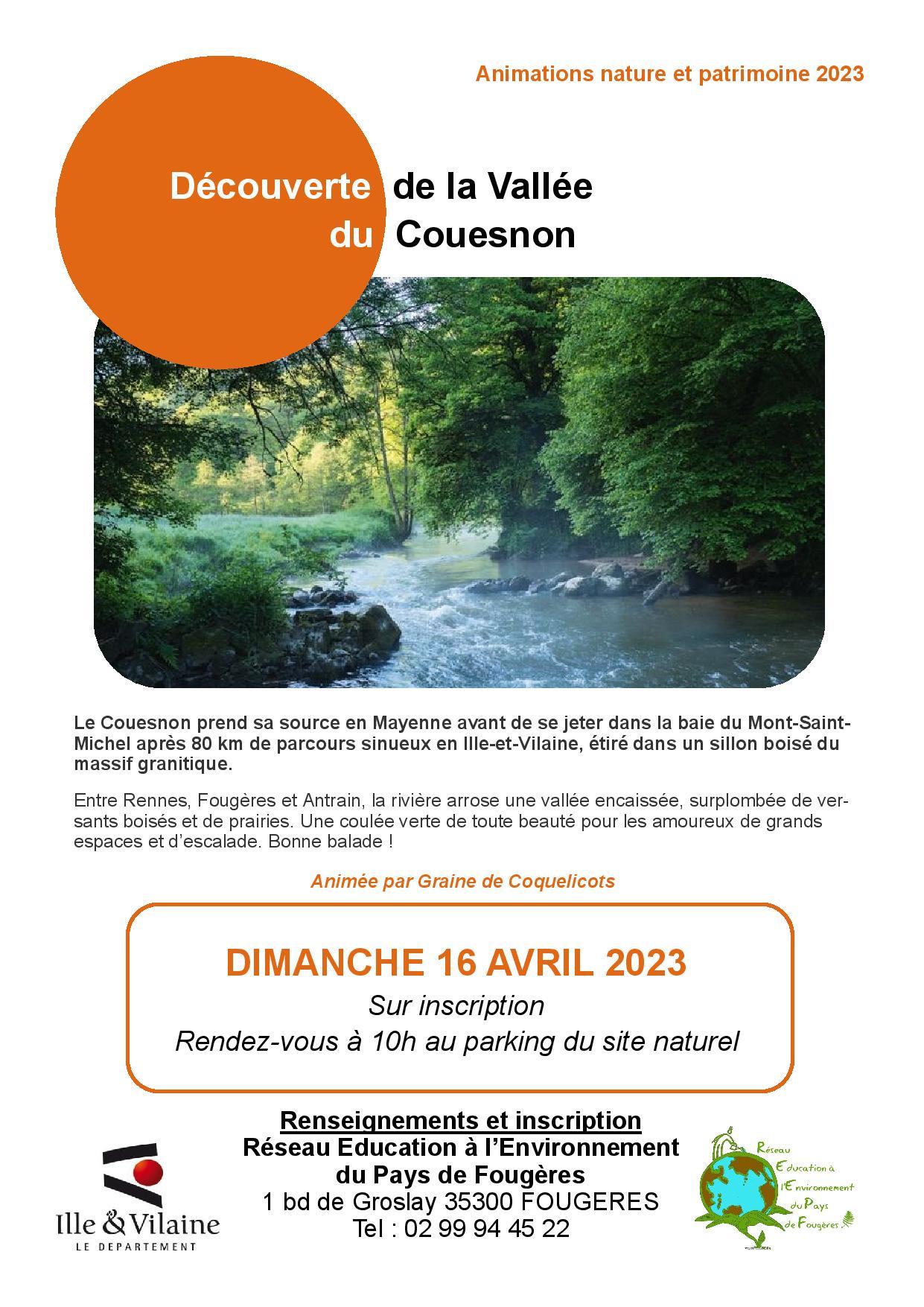 Balade vallee couesnon avril 2023