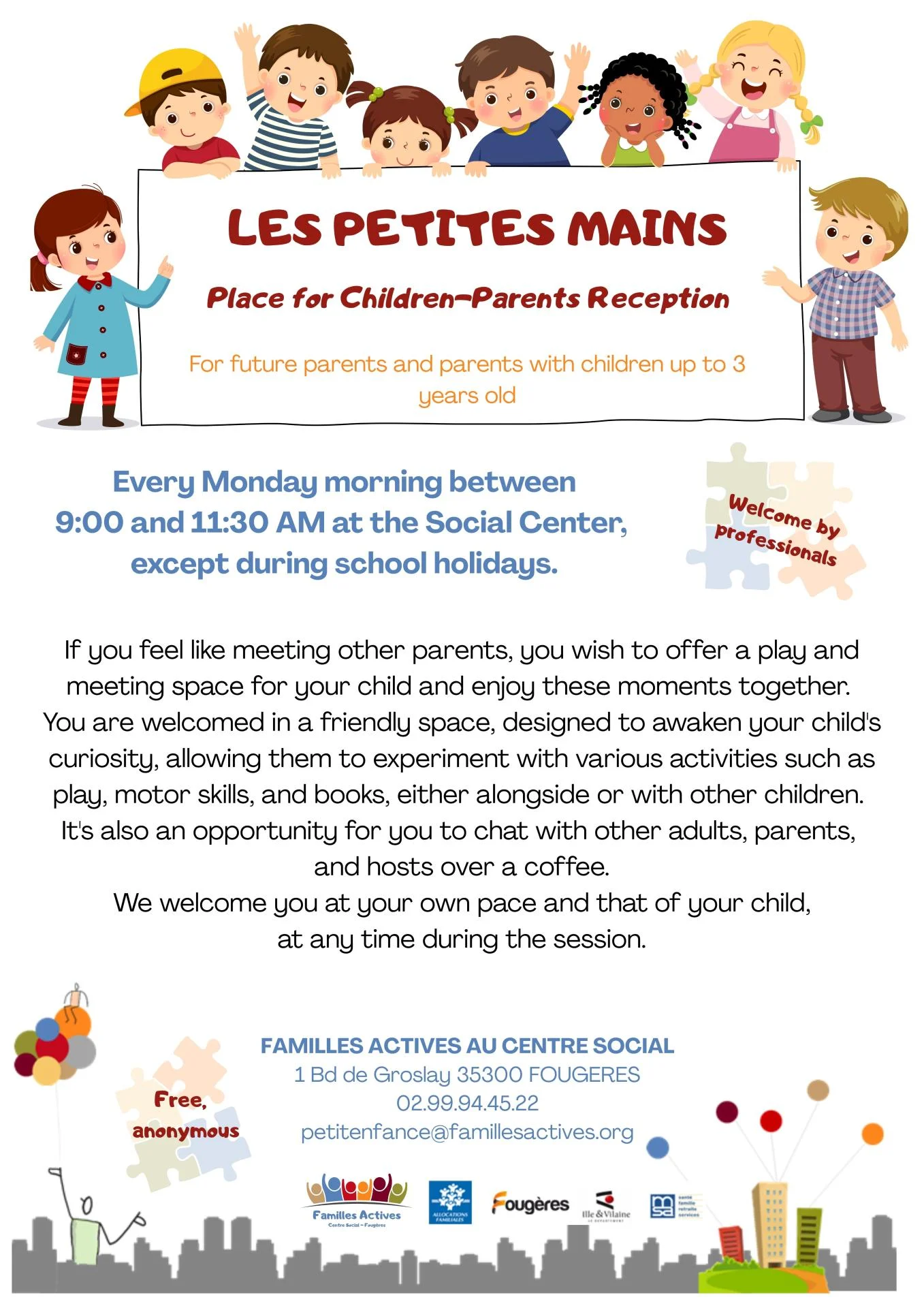 Les petites mains flyer a4